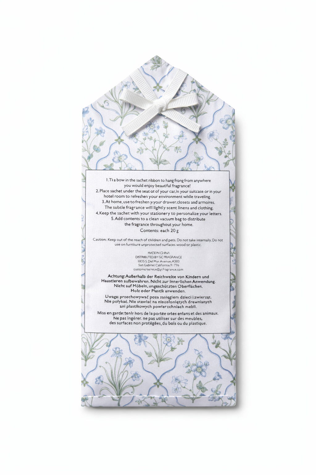spintos kvapų maišelis „jasmine peony“ – jazminų ir bijūnų aromatas spintos kvapų maišelis „jasmine peony“ – jazminų ir bijūnų aromatas