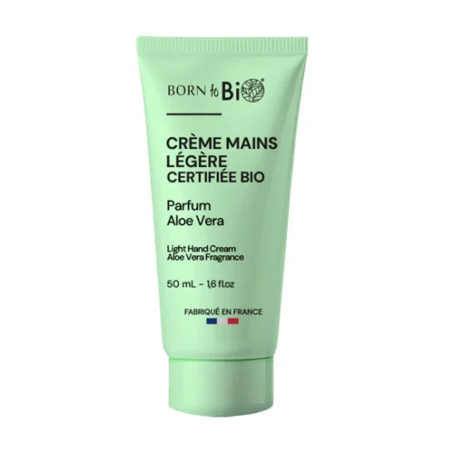 rankų kremas „born to bio“ aloe vera – lengvas, natūralus, 50 ml