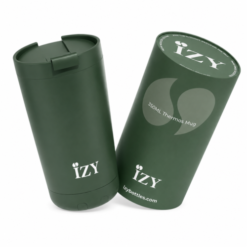 termo puodelis „izy thermos mug“, tamsiai žalias, 350 ml