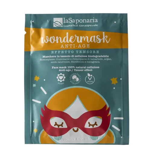 veido kaukė „lasaponaria wondermask anti age“, 1 vnt.