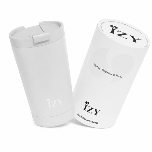 termo puodelis „izy thermos mug“, baltas, 350 ml