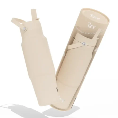 termo gertuvė su šiaudeliu „izy travel bottle“, persikų spalvos, 900 ml