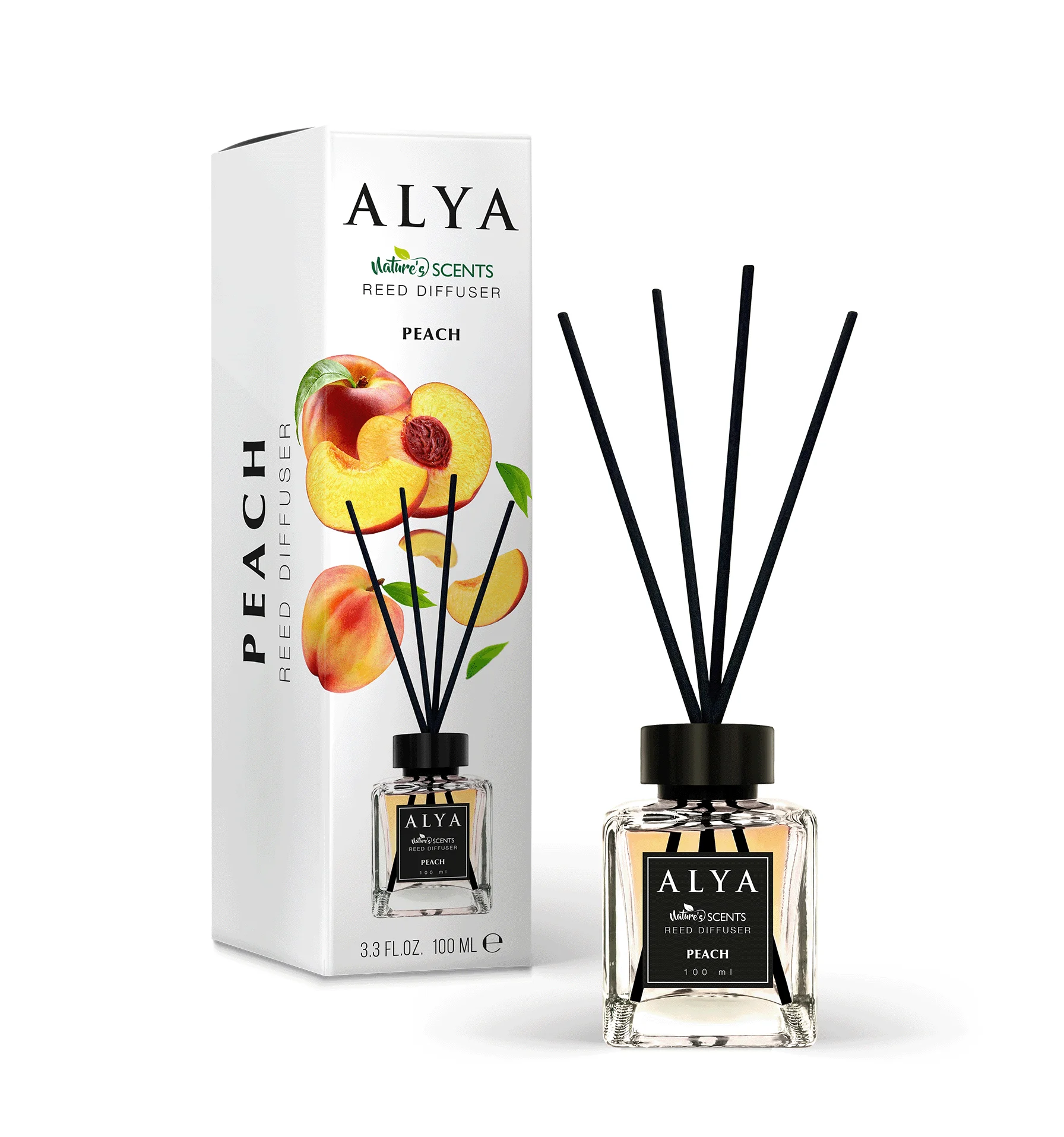 namų kvapų difuzorius „alya peach“, 100 ml namų kvapų difuzorius „alya peach“, 100 ml